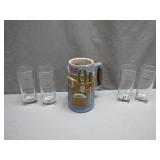Budweiser Toolbelt Stein With Cocktail Glass Set