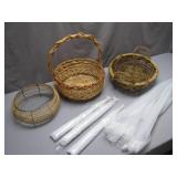 Woven Baskets and Picnic Nets