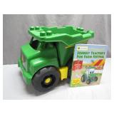 John Deere Toy Dump Truck with Book Set