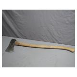 Double-Bit Axe with Wooden Handle