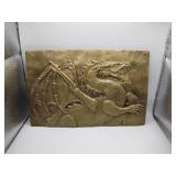 Solid Brass Dragon Wall Plate