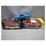 1:24 Scale Die-Cast Car Trio Featuring Classics