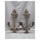 Ornate Cast Iron Wall Sconces
