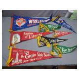7 Mid-Century Souvenir Pennants