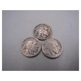 1935-37 Buffalo Nickels Trio