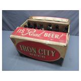Original Iron City Beer Crate With Bottles