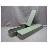 Green Metal Storage Boxes