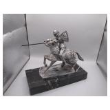 Kingt Riding Horse Mantle Piece Sculpture