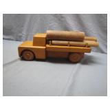 Rustic Wooden Toy Logging Truck