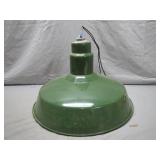 Green Industrial Metal Pendant Light
