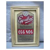 Framed Egg-cell-ent Old Fashioned Egg Nog Label
