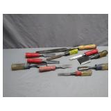10 Assorted Woodworking Chisels