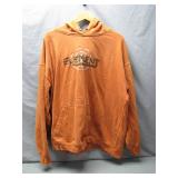 XXL Orange Hoodie with Embroidered Logo