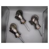 3 Knight Helmet Liquor Stoppers