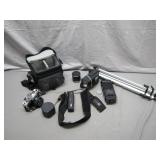 Minolta XG-1 Film Camera Set with Accessories
