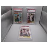 EMC Graded Cards of Schmidt, Rose & Jeter