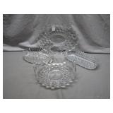 Pressed Glass Serving Pieces