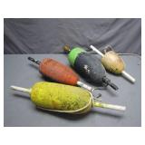 4 Maritime Lobster Buoys