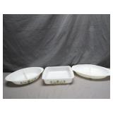 Glasbake and Pyrex Divided Dishes