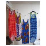 (4) XL Multi-Color Dresses