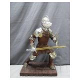 Knight Statue with Sword and Shield Display