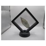 Beautiful Stone Arrowhead in Display Case