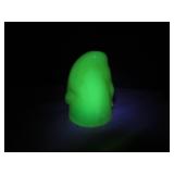 McKee Art Deco Bottoms Up Uranium Glass