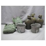 U.S. Military Canteens With Accessories