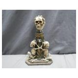 Skull-Themed Decorative Dagger and Stand