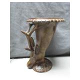 Bronze Deer-Head Shaped Vase with Markings
