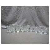 18 Pressed Glass Goblets