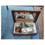 Wooden Jewelry Box With Accessories