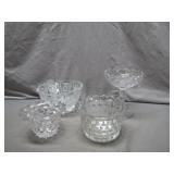 4 Glass Candy Dishes
