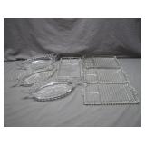 Clear Glass Serving Trays and Dishes