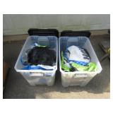 2 Totes Filled with Pool Floats
