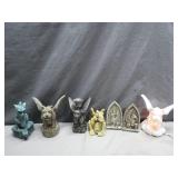 Gothic-Inspired Gargoyle Sculptures and Decor