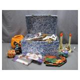Halloween-Themed Decor Box With Assorted Items
