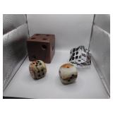 Unique Dice in Varied Materials