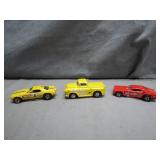 3 Red Line Hot Wheels Repro Cars