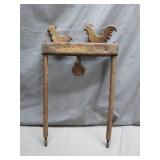 Rustic Metal Chicken Pellet Gun Target Frame