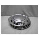 3 Chrome Hubcaps With Retro Appeal
