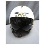NAVY Flight Helmet w/ Visor & Microphone