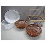 Decorative Baskets and Bowl Set