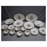 Salem China Co. Basket Pattern Dinnerware Set