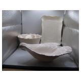 Lenox Shell Bowl, Tray, and Bowl Set