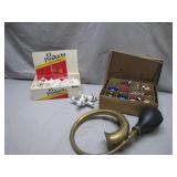 Holiday Decorations & Brass Horn