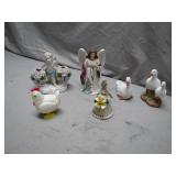 Figurines: Angels, Animals, and a Bell