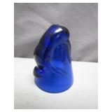 Cobalt Blue Bottoms Up Shot Glass