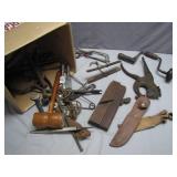 Hand Tool Collection With Leather Sheath