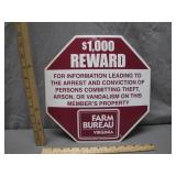 Plastic Virginia Farm Bureau Sign